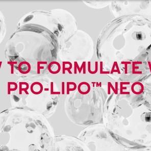 Pro-Lipo™ Neo - How to formulate